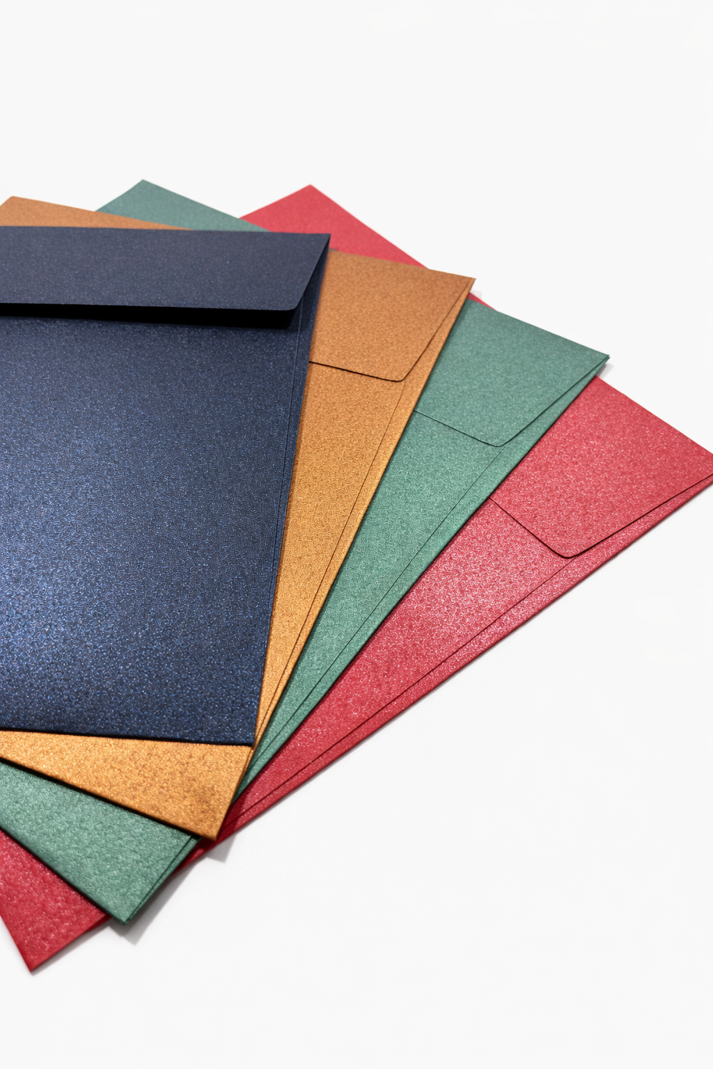 Designumschläge Metallic – 160 × 160 mm (10 Stück/Farbe wählbar)