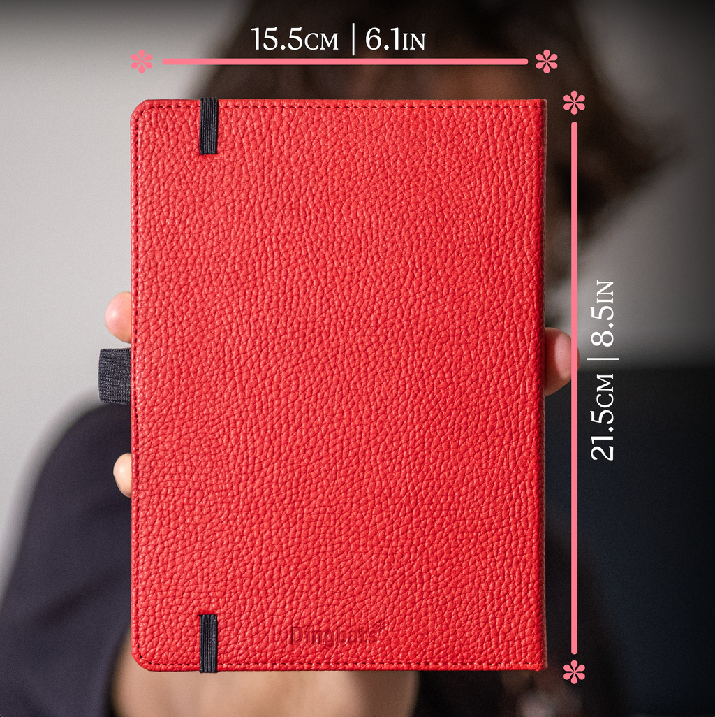 Dingbats* Hardcover Notebook A5+ Wildlife - Kangaroo Red