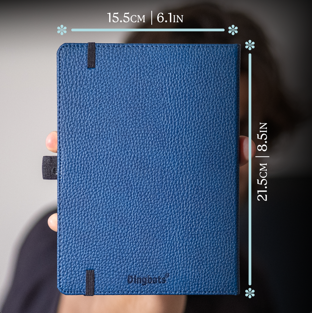 Dingbats* Hardcover Notebook Wildlife - Whale Blue