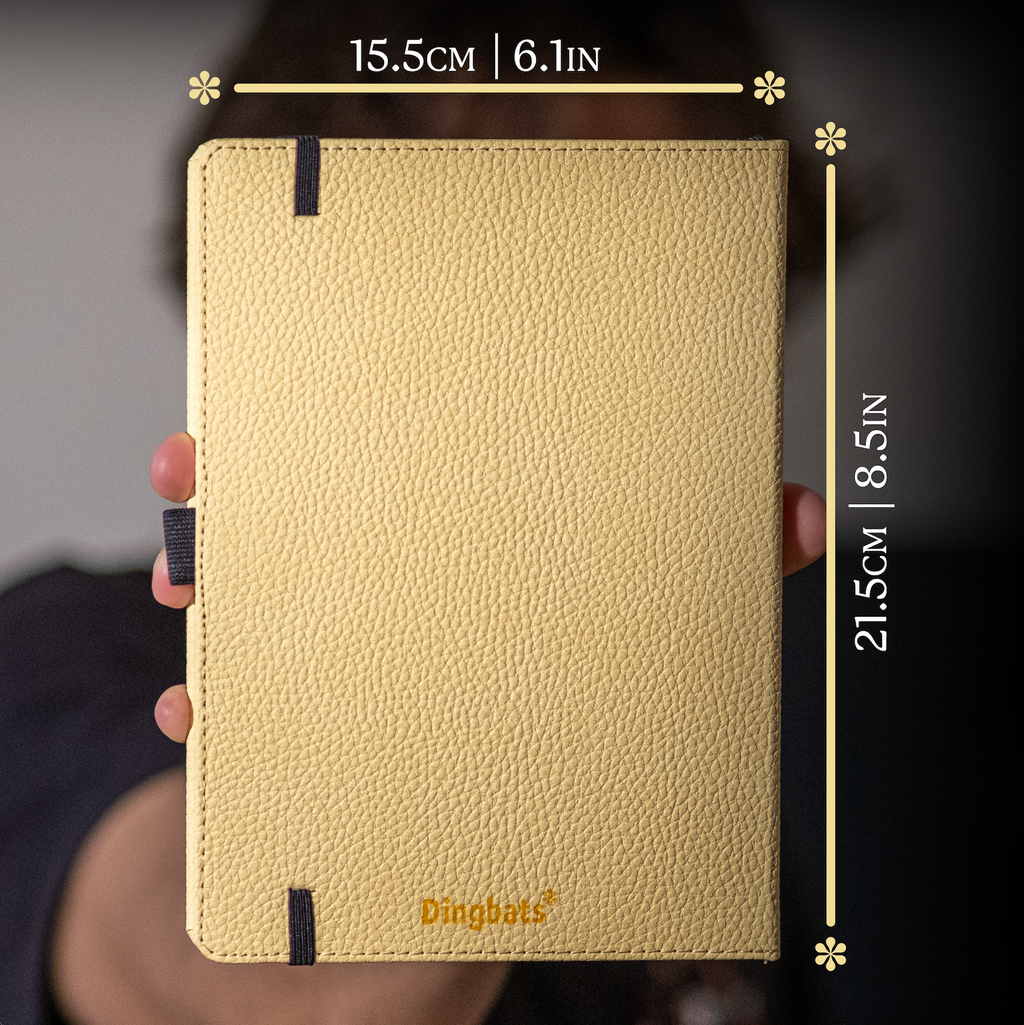 Dingbats* Hardcover Notebook A5+ Wildlife - Wolf Beige