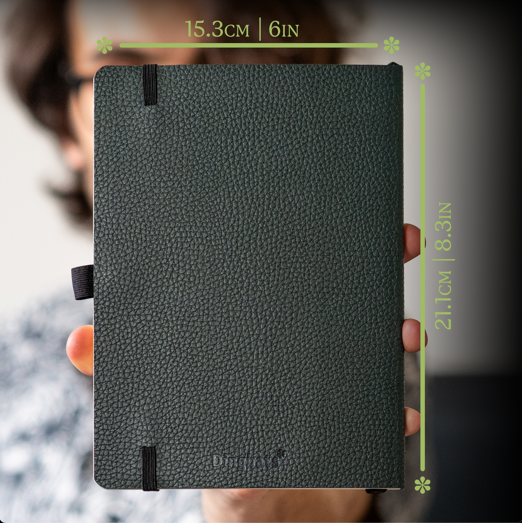 Dingbats* Softcover Notebook A5+ Wildlife - Deer Green