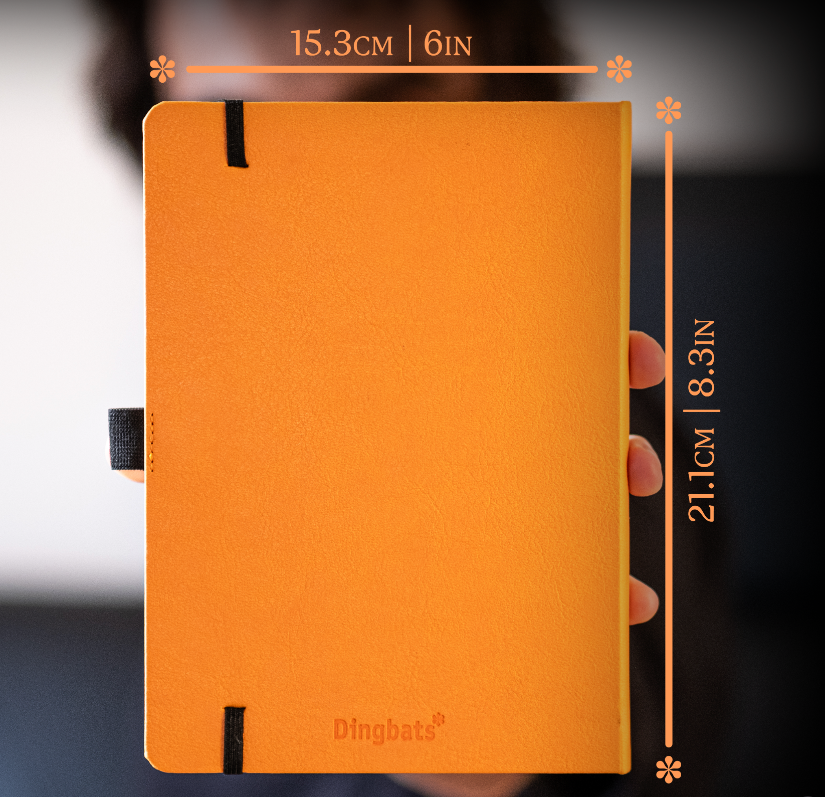 Dingbats* Hardcover Notebook A5 Earth - Tangerine Serengeti