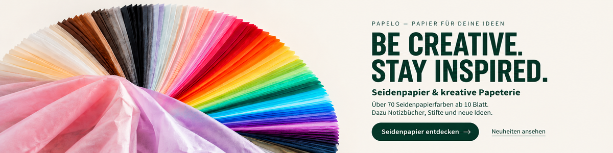 Papelo Seidenpapier in über 70 Farben