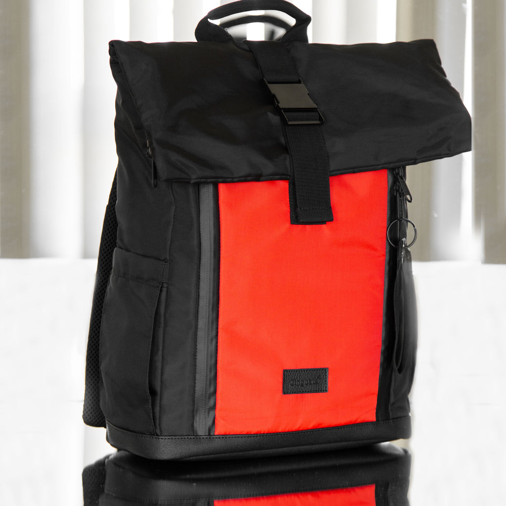 Dingbats - Roll Top Backpack - Red