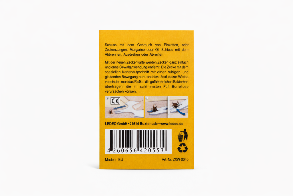 Zeckenkarte weiß