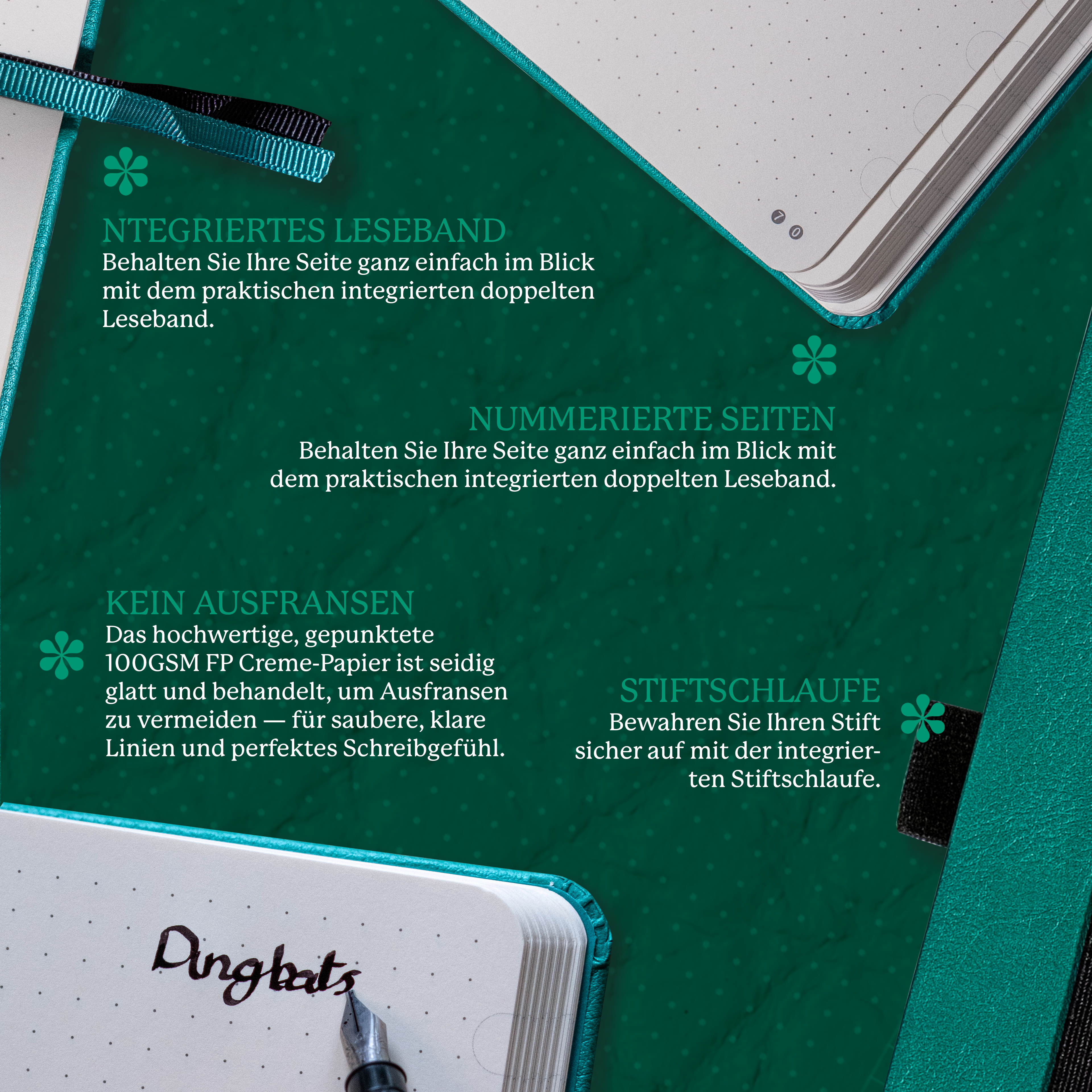 Dingbats* Hardcover Notebook A5 Earth - Emerald Eduardo Avaroa
