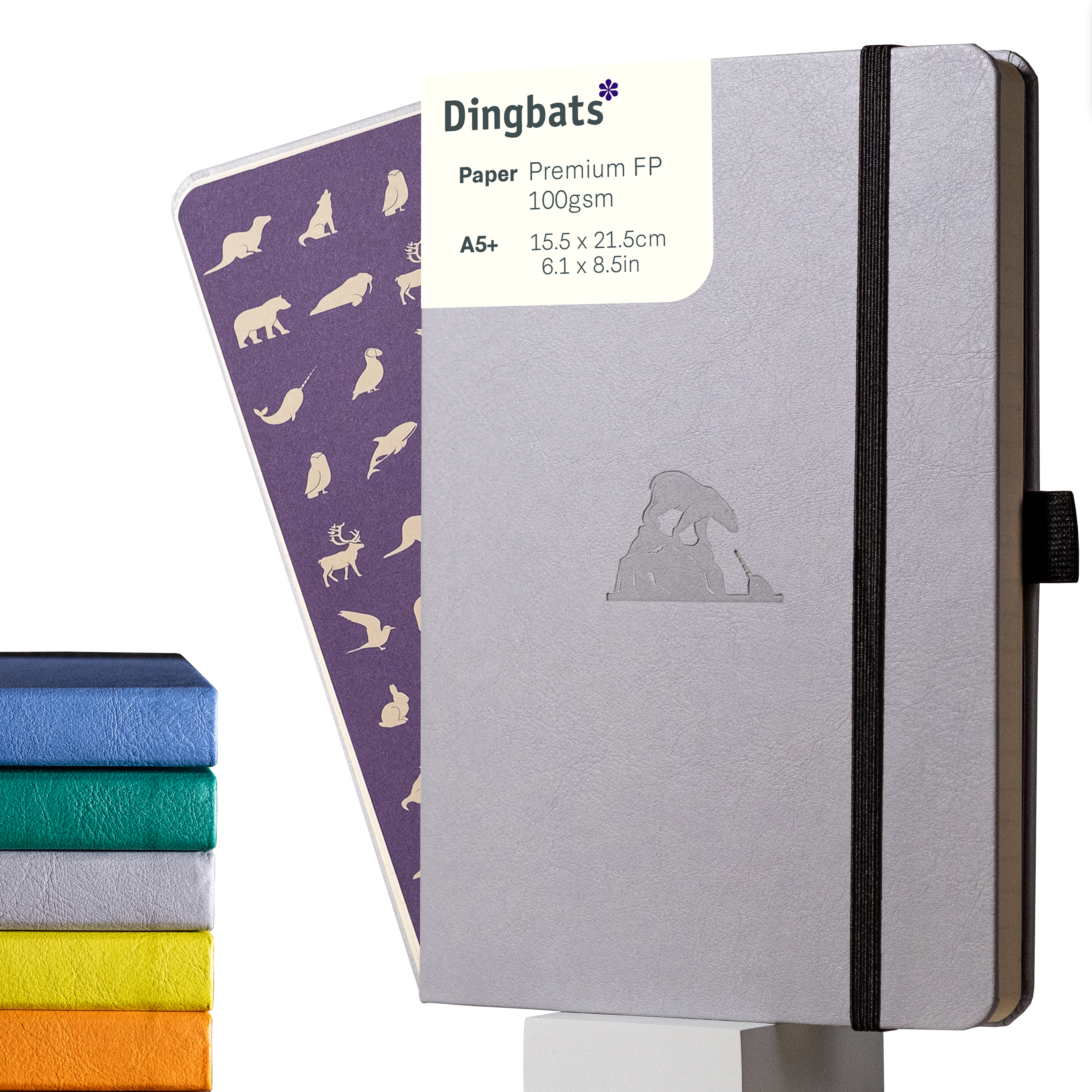 Dingbats* Hardcover Notebook A5 Earth - Glicine Arctic