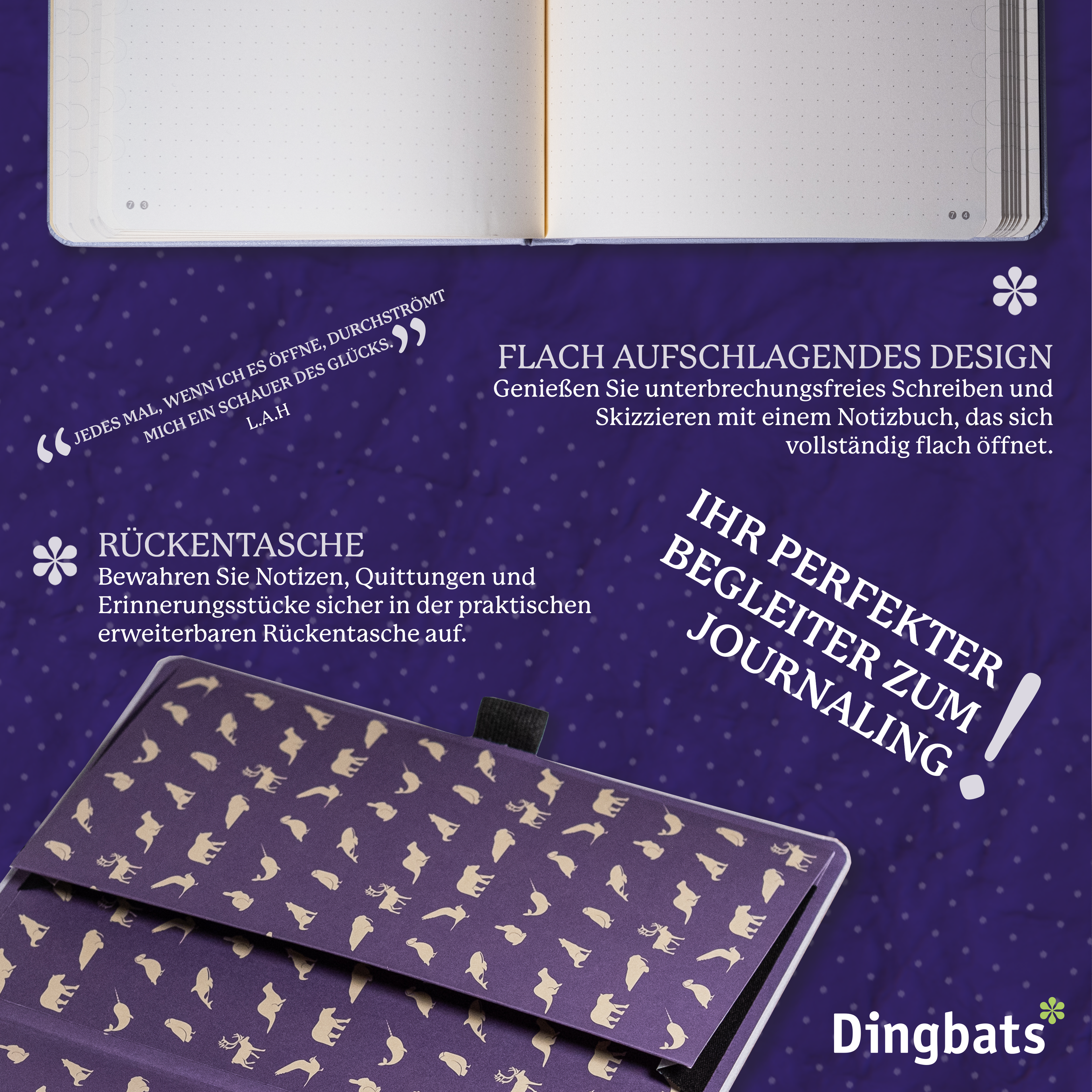 Dingbats* Hardcover Notebook A5 Earth - Glicine Arctic