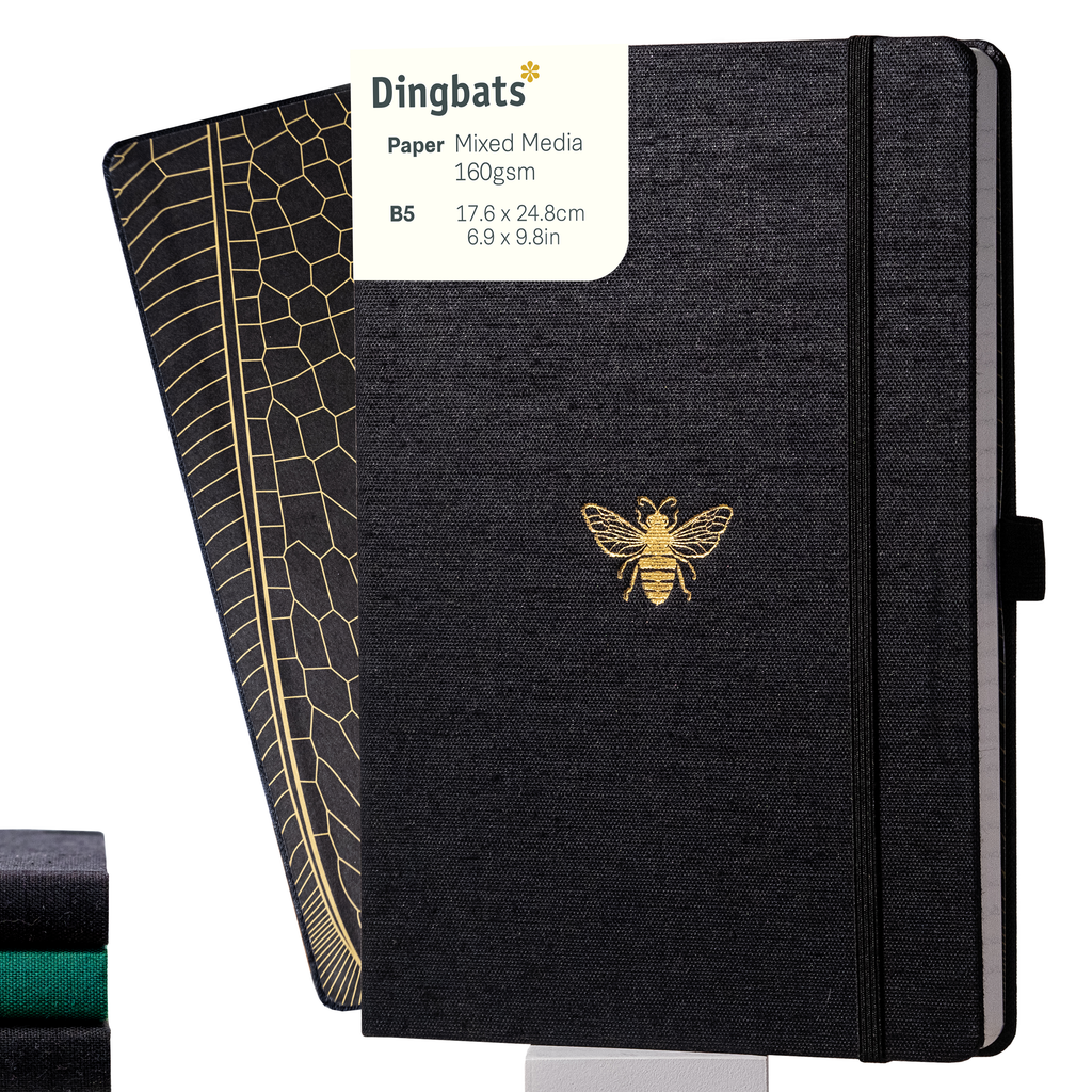 Dingbats* Hardcover Notebook B5 Pro - Bee