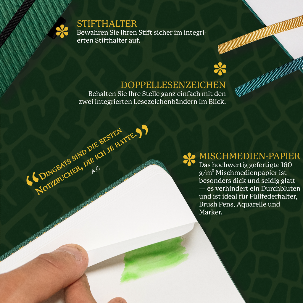 Dingbats* Hardcover Notebook B5 Pro - Beetle