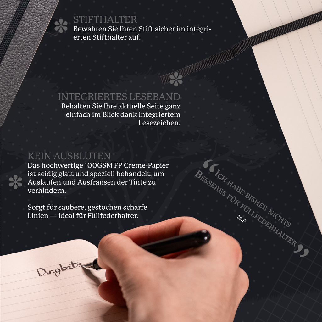 Dingbats* Softcover Notebook A5+ Wildlife - Elephant Grey