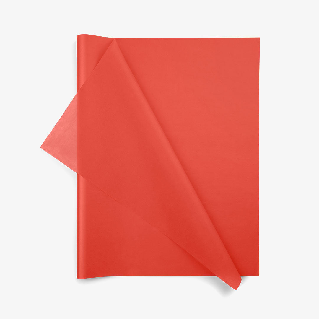 Premium Seidenpapier - Mandarin Red