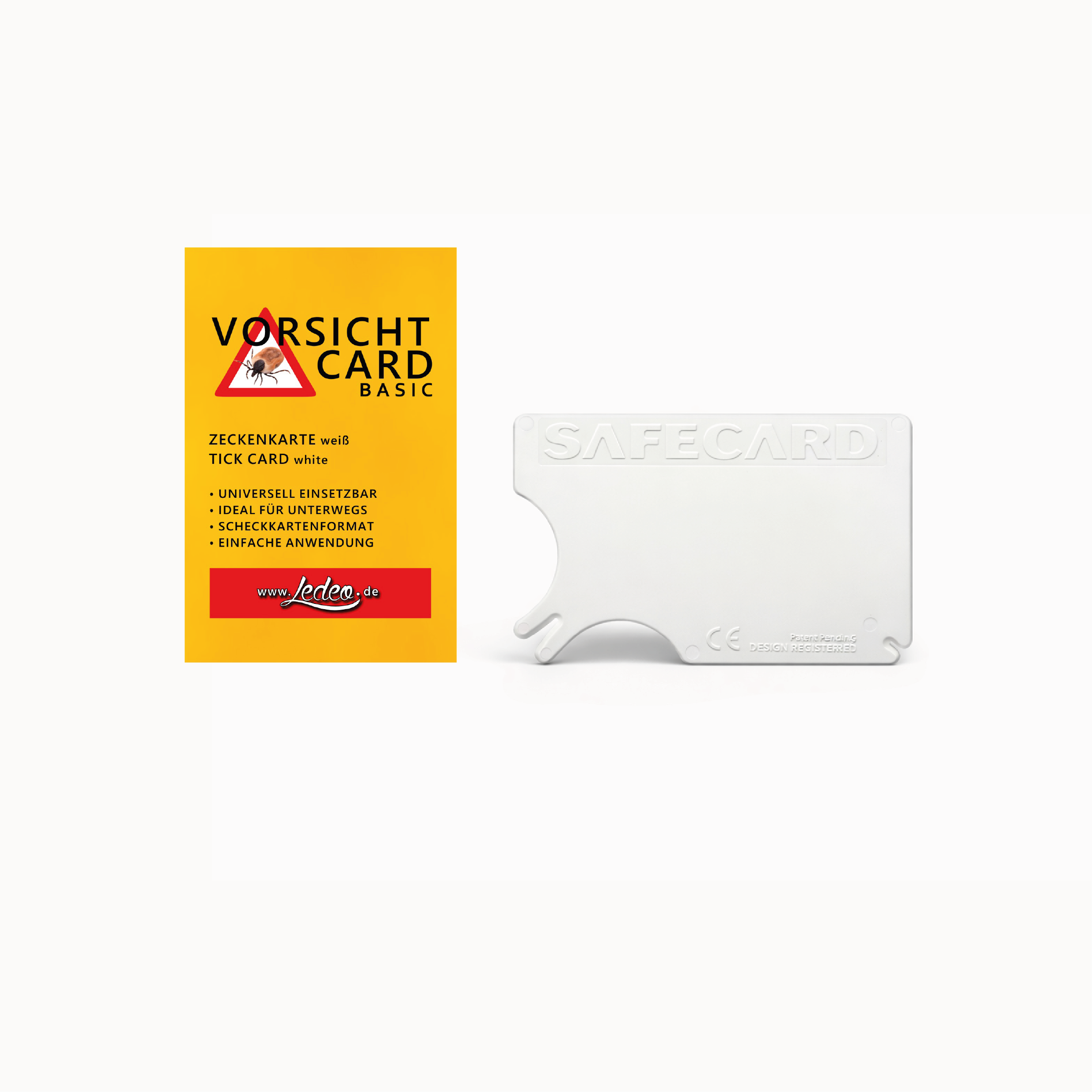 Zeckenkarte weiß